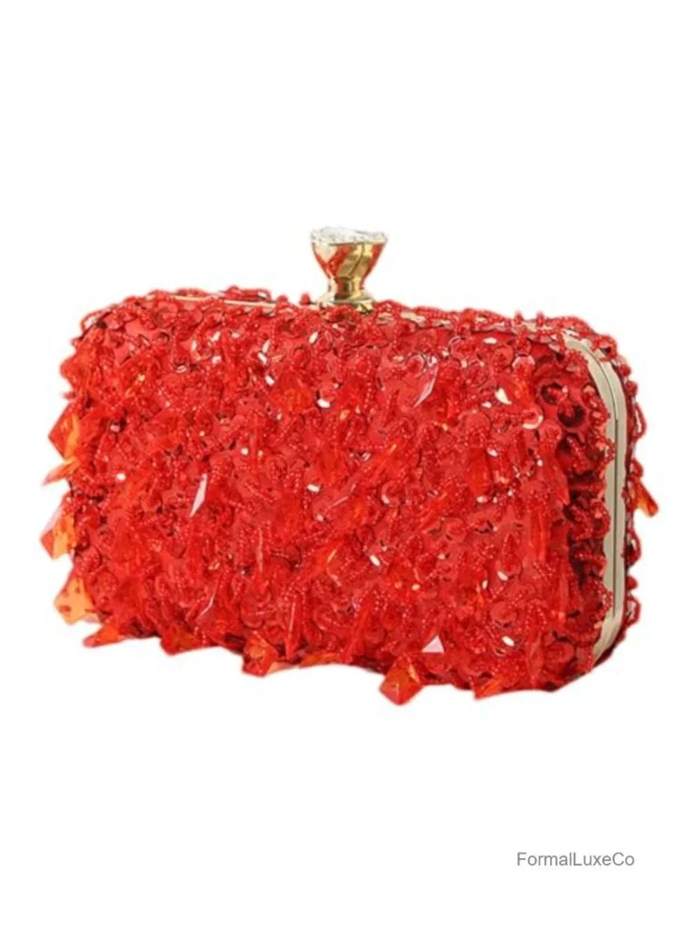 Evening Clutch Embroidered Beaded Sequin Cocktail Purse Wedding Bag